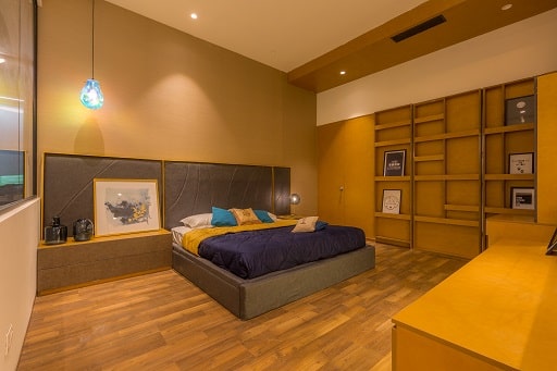 2 BHK Model Flat displayed with Bedrooms Wardrobes at Design Cafe Experience Centre in Whitefield Bangalore.