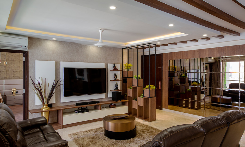 A luxurious living room in a 4BHK