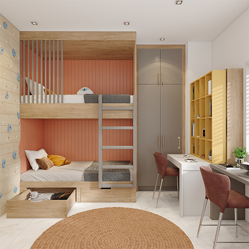 Apartments interior designers in Hyderabad for space saving kids room