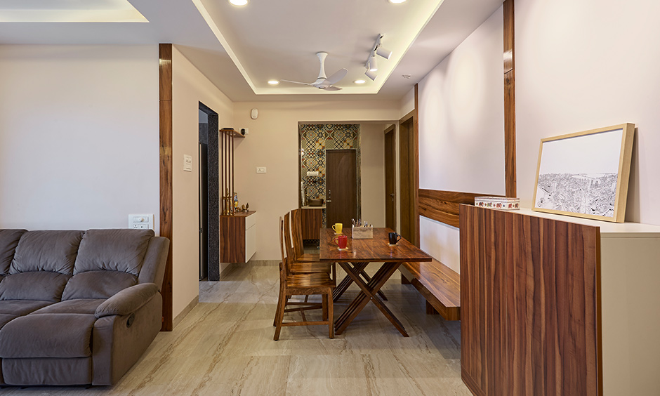 Dining room designed by architects and interior designers in mumbai