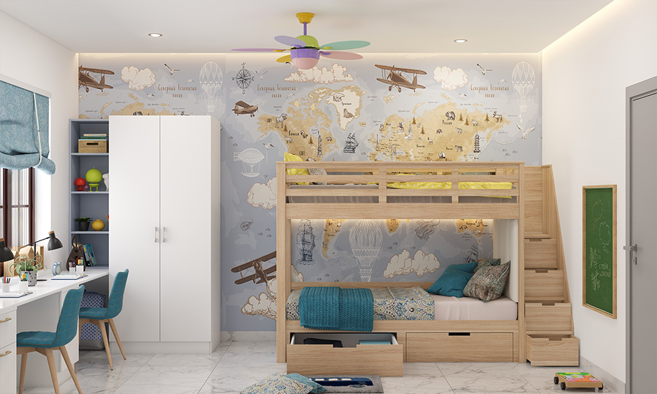 A bedroom design for joint families or large families