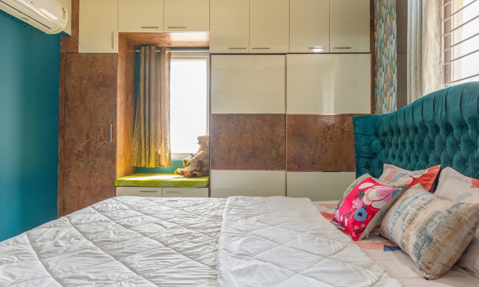 Bedroom designed by luxury interior designers in hyderabad