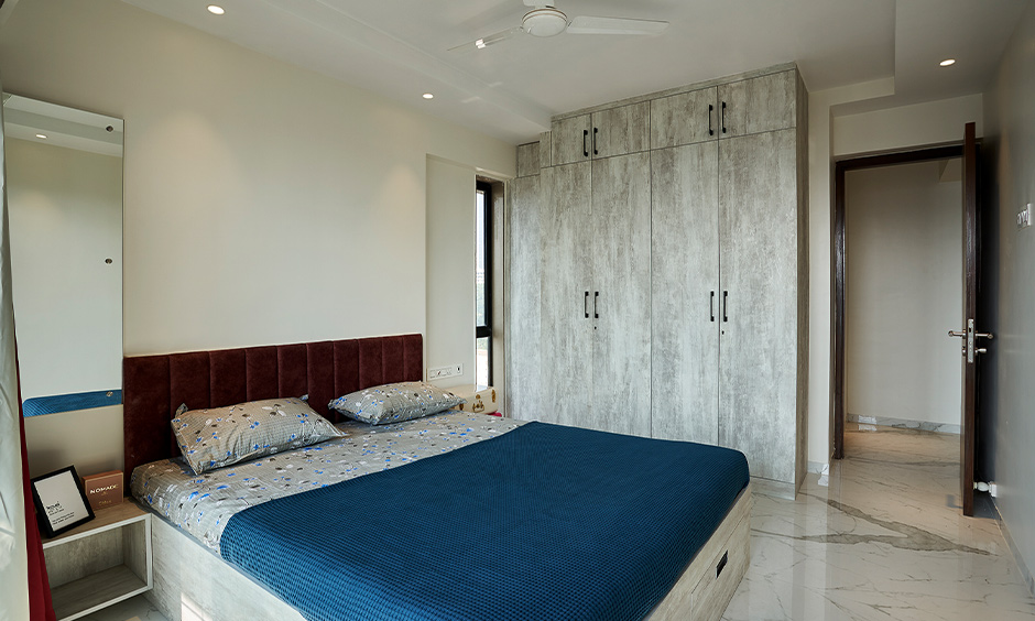 bedroom designed by best interiors in bangalore
