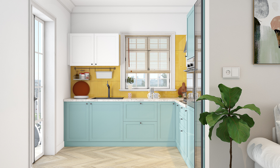 Budget small kitchen remodel: choose the right paint colour to enhance space