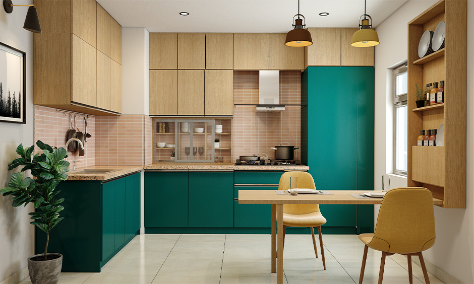 Design cafe modular kitchen furniture ensures space-maximising and efficiency
