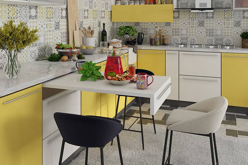 In case of civil kitchens budget is fluctuating but modular kitchens are designed to your budget