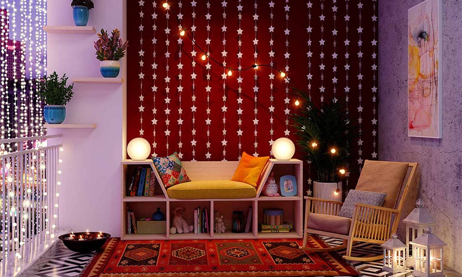 Diwali light decoration ideas for home