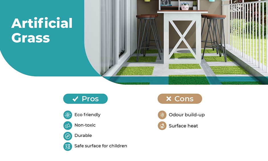 Guide to balcony flooring with artificial grass