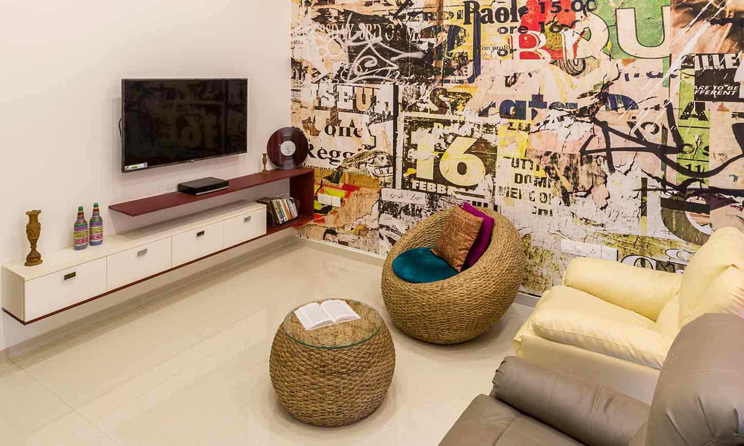 Theater room designed by house interiors in bangalore