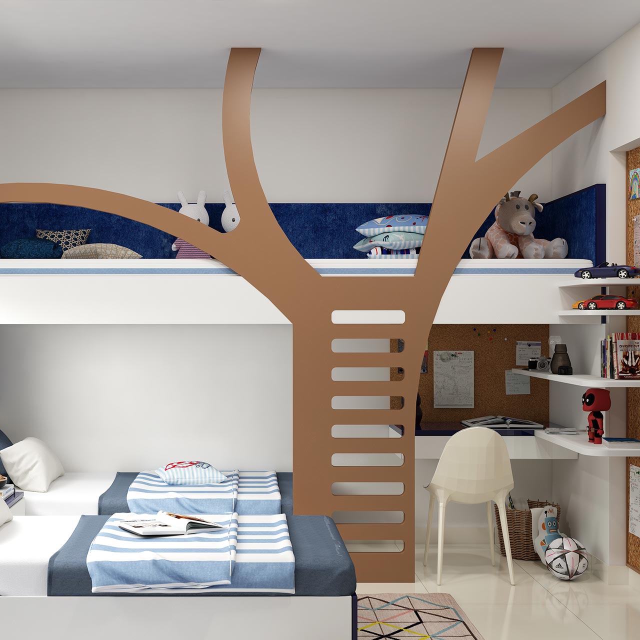 Design kids bedroom where they study, play, perform activities and even catch up with their little friends and here are some children bedroom ideas