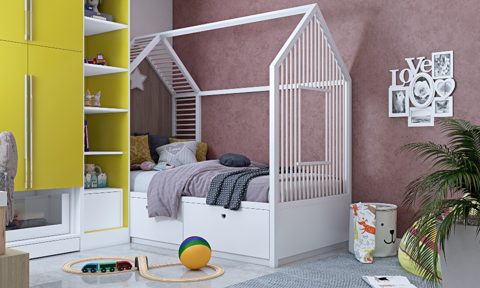 2bhk flat kids bedroom interior design