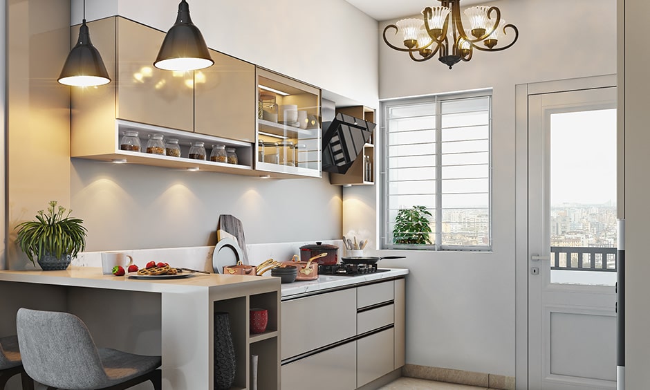 Kitchen chandelier can add a centrepiece in your kitchen