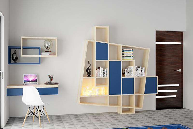 Bedroom furniture design in pops of colour to wake you up