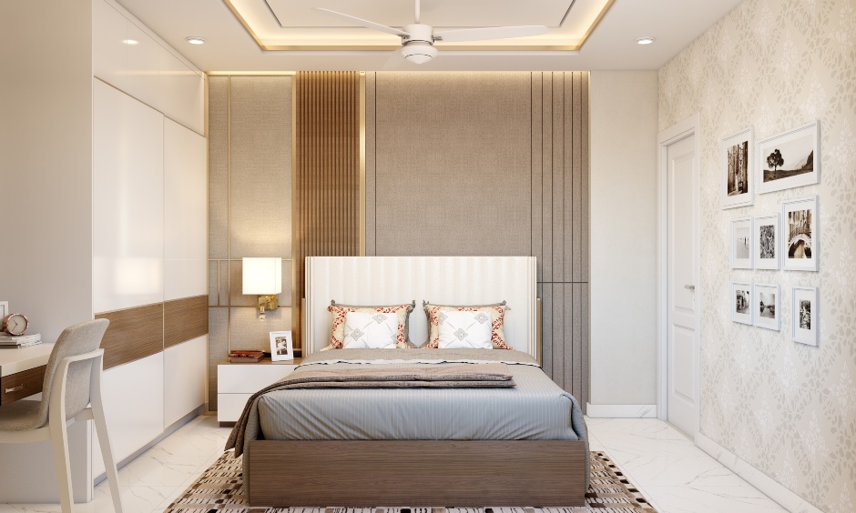 Master bedroom design in 3bhk interior design