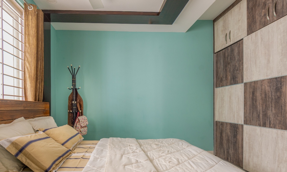 Master bedroom designed by interior designer in hyderabad india