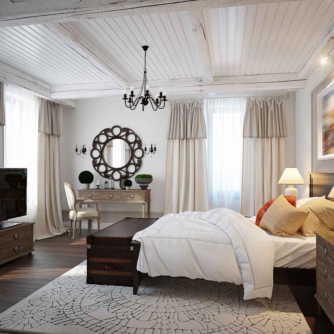 Mediterranean style bedroom interior design is a fusion of sophistication and elegance