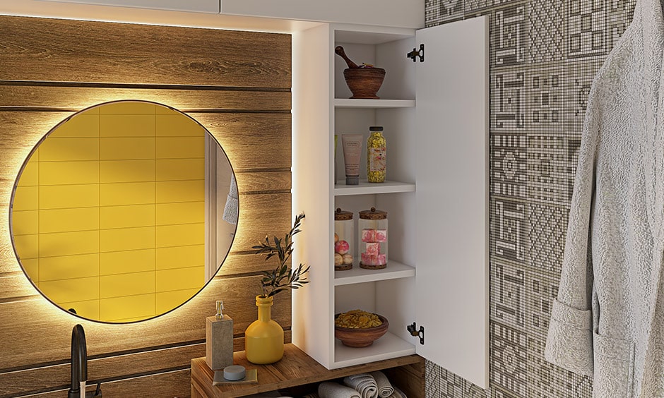 Mirror backlighting is an essential interior design element for bathroom interiors
