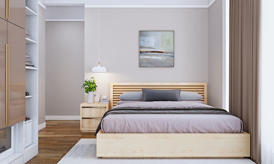 Master bedroom interior design in modern 3 bhk house design