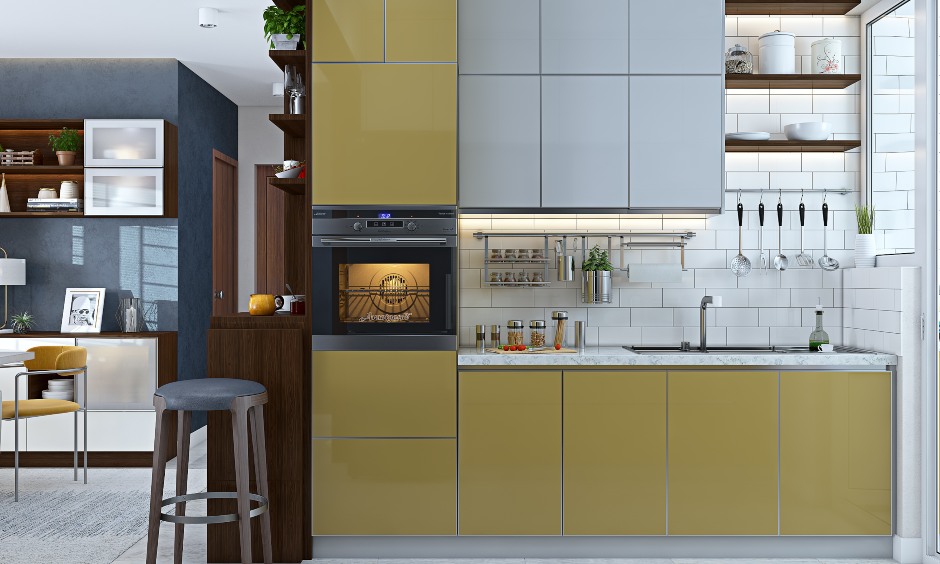 Modern 2bhk flat house modular kitchen interior design