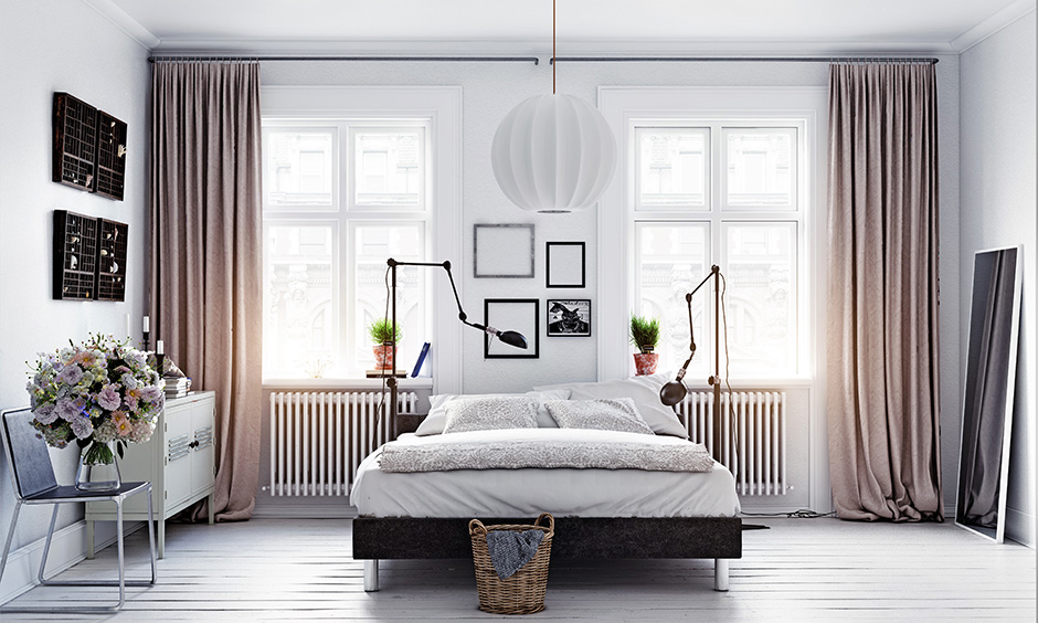 Scandinavian interior design for bedroom which is classy and contemporary
