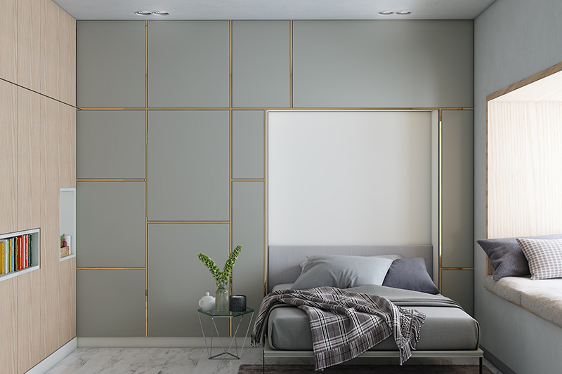 Modern sliding wardrobe designs for bedroom with panel style of wardrobes with a classic look 