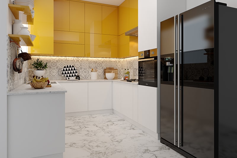 Difference between modular kitchen and civil kitchen is the difference in functionalities each