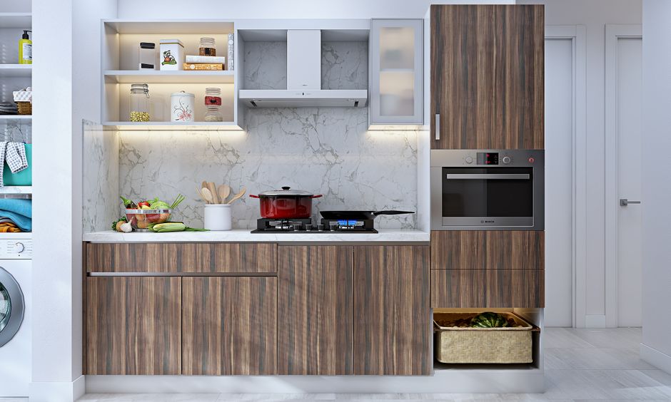 Modular kitchen design is the main part for 3 bhk interior-design