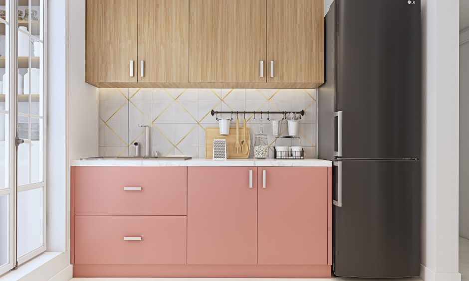 Latest modular kitchen interiors for 2bhk home design