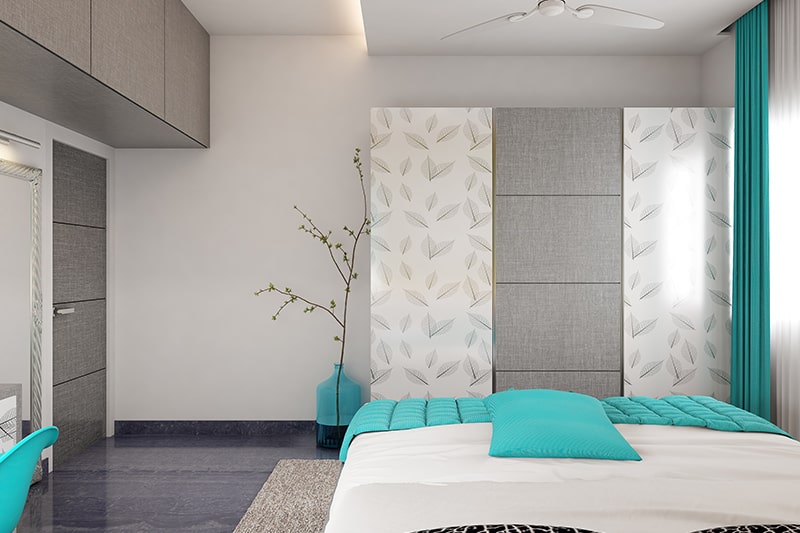 Modular wardrobe cabinets gives bedroom extra storage, its smart design idea for modular wardrobe design