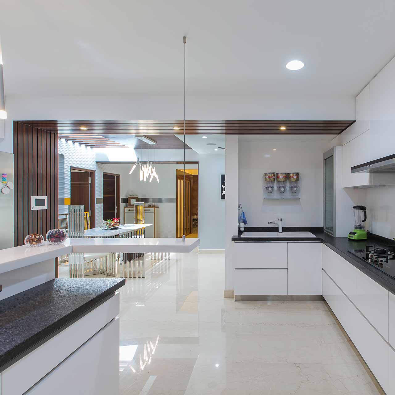 Open kitchen layout is popular among all other types of kitchen layouts and open concept kitchen is ideal for small homes