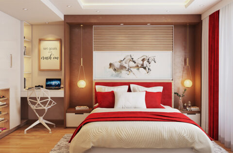 Red colour bedroom ideas for your home
