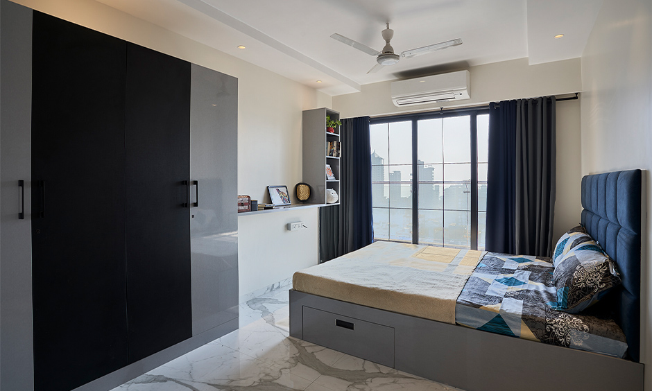 bedroom designed by residential interior designers in bangalore