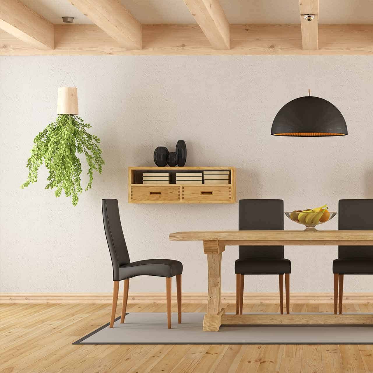 Rustic style dining room to give your dining room a rustic look, the tableware you choose is crucial for dining room style