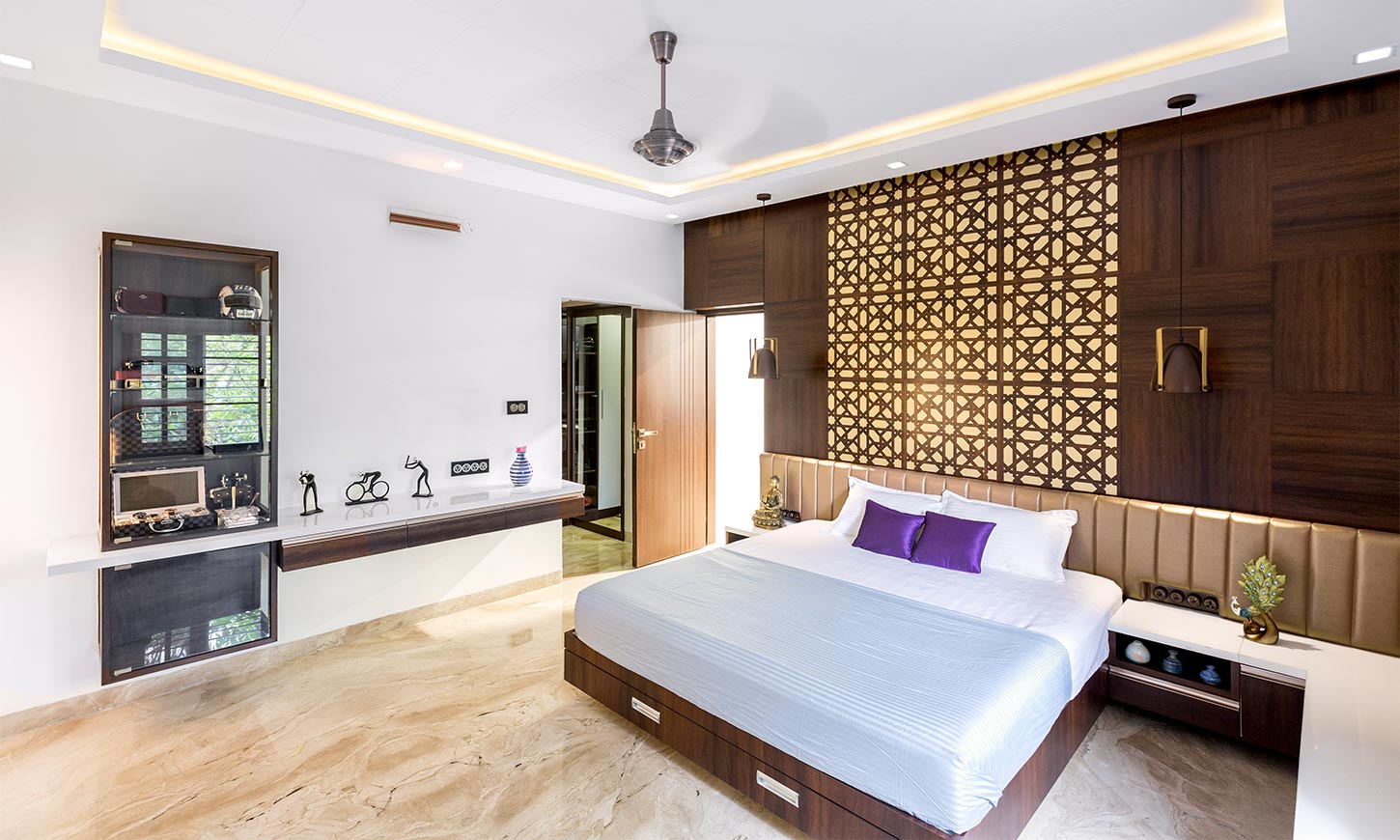 Bedroom interior designed by one of the best interior designers in bangalore