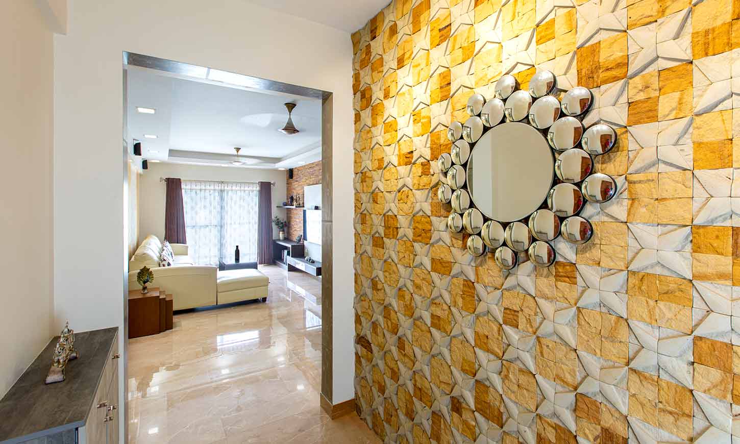 Beautiful entrance designed by top 10 interiors in bangalore