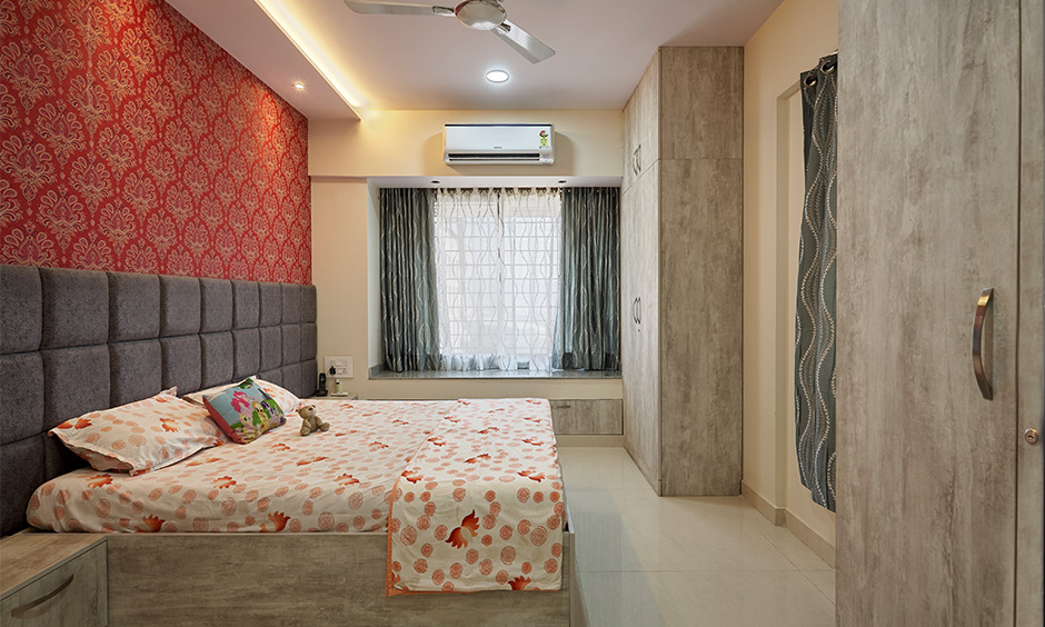 Bedroom interior designed by one of the top 5 interior designers in mumbai