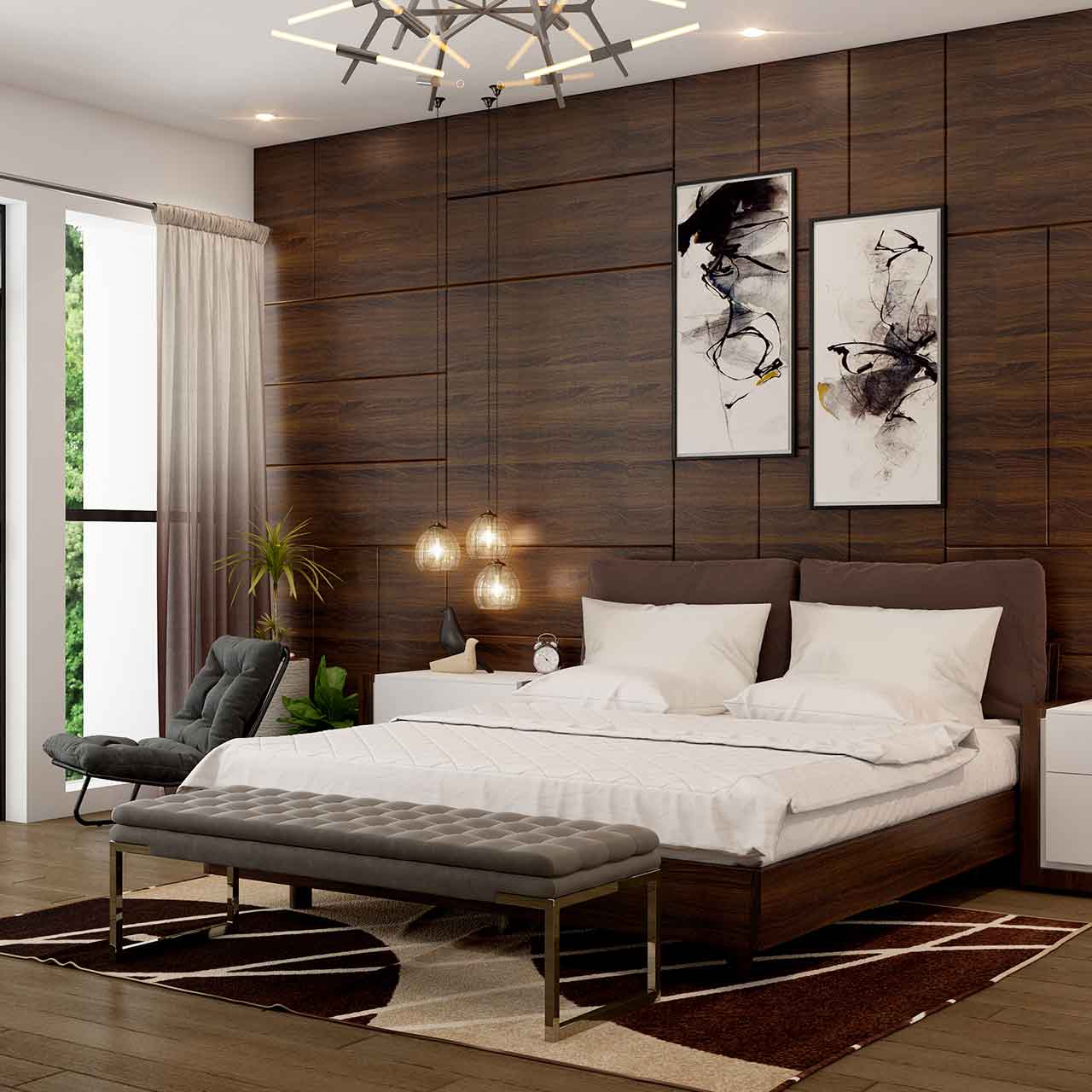 Traditional style bedroom interior designs are filled with positive vibes, pleasing atmosphere and clutter-free