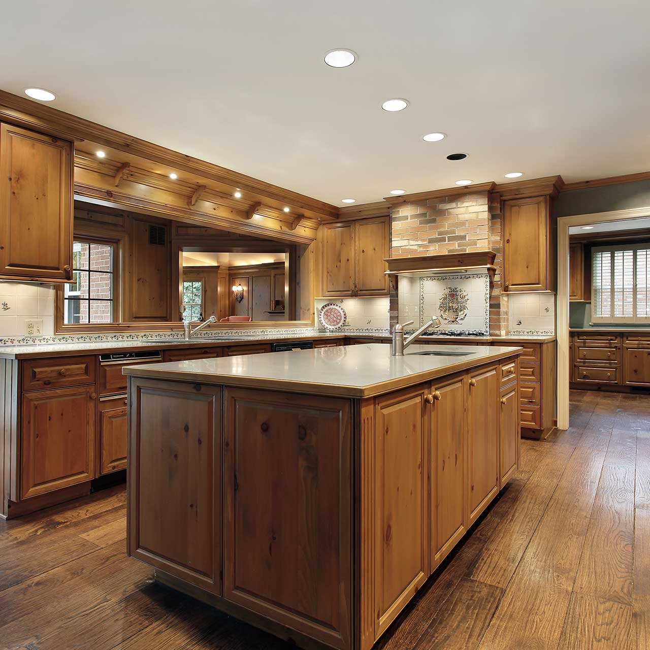 Traditional modular kitchen design gives royal look and feel