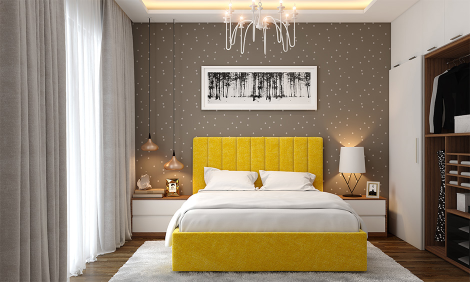 bedroom lighting with top hanging decorative lights